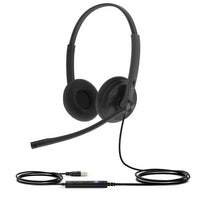 YEALINK - UH34 Lite STEREO Headset, Corded USB-A with in-line volume control, Foam ear cushions (Mircosoft Teams Version)