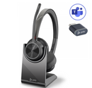 Poly Voyager 4320 UC Stereo USB-A Headset +BT700 USB-A Adapter +Charging Stand