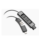 Poly - DA85 MS USB-to-Headset QD Audio Processor (4 pin) (inline controls) (USB-A and USB-C)