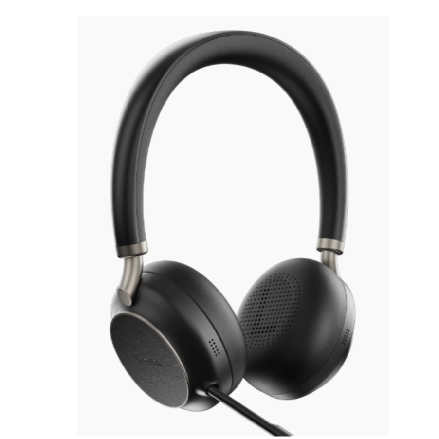 YEALINK - BH76 Teams Black USB-C, Wireless Bluetooth, Dual, On the ear wearing style, ANC, USB-C Dongle Included-Teams