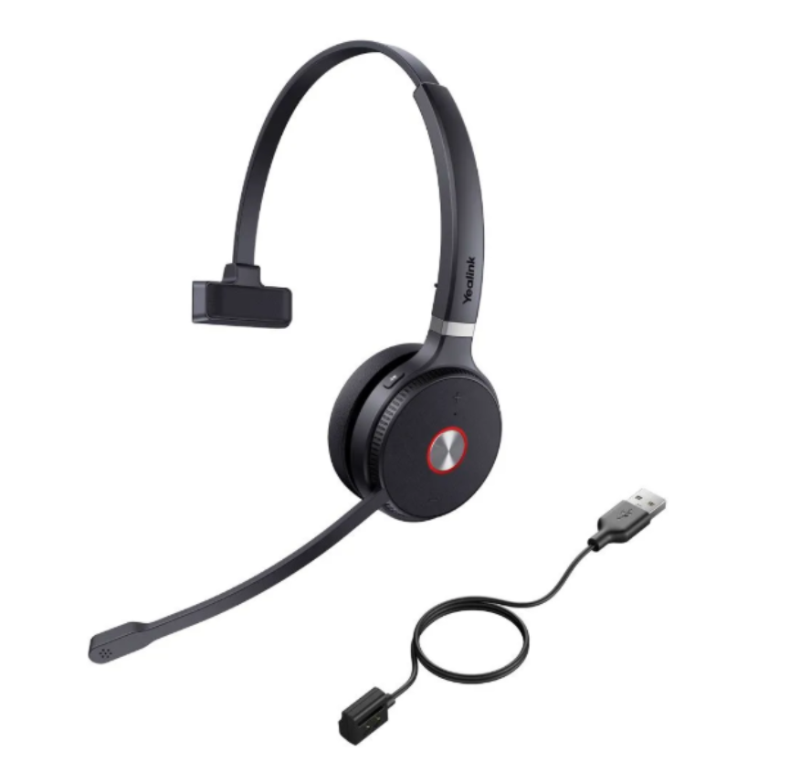 YEALINK - WHD622 with charging cable, Wireless DECT-DECT IP Phone, On the ear wearing style