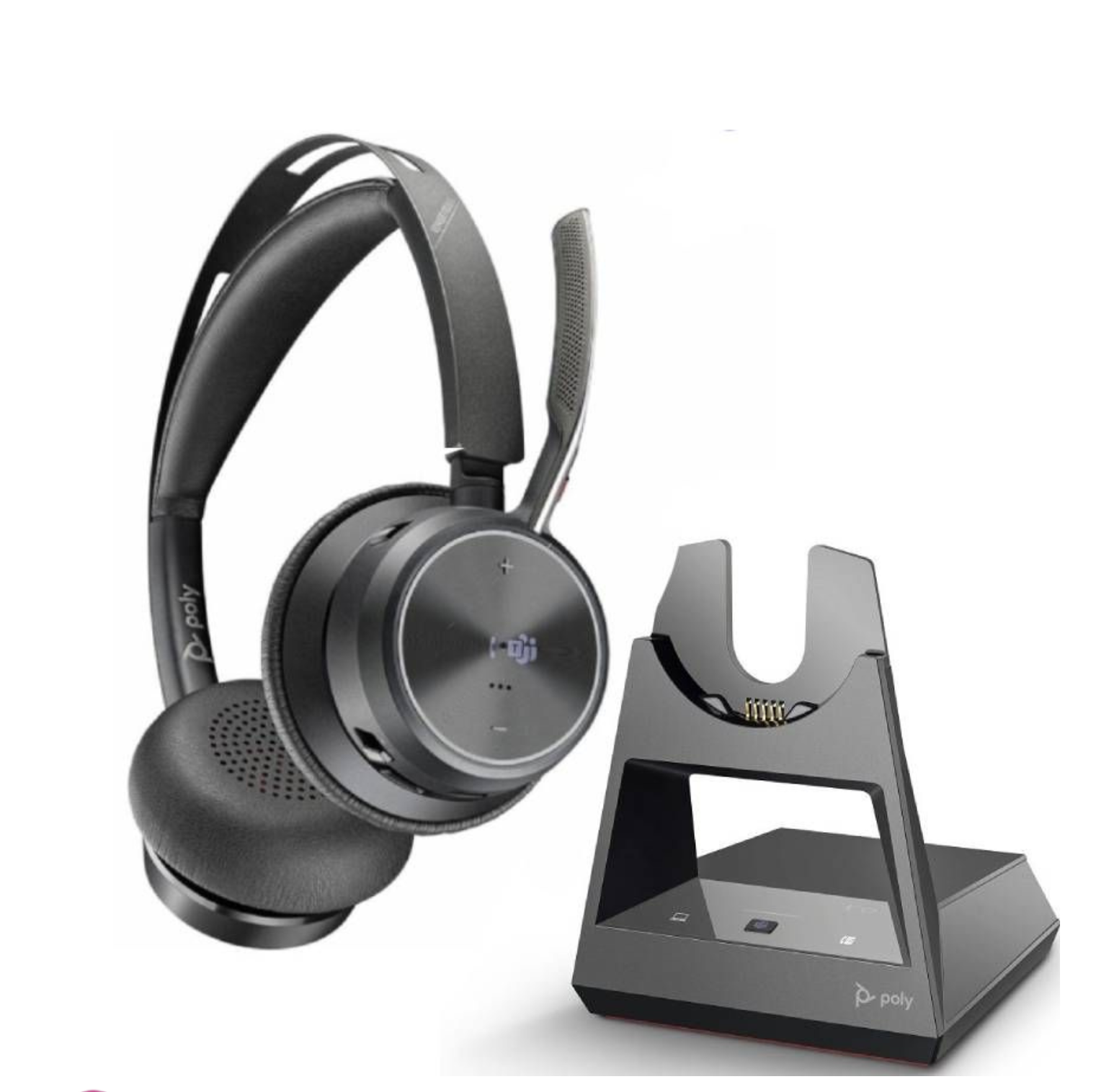 Poly Voyager Focus 2-M Microsoft Teams Certified with charge stand Headset