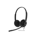 YEALINK - UH34 SE Dual Teams USB-C, Corded USB with mute, call and volume control on the cord, On the ear wearing style, Including 3.5mm-USB, Leather ear cushions-Teams