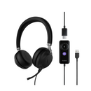 YEALINK - UH38 Dual Teams USB-A, Corded USB or Bluetooth headset/including Battery, On the ear wearing style, Leather ear cushions-Teams