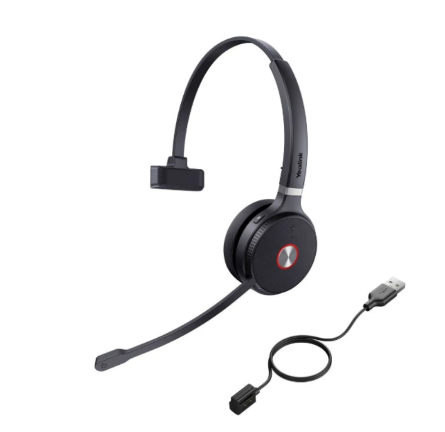 YEALINK - WHM621 with charging cable, Wireless DECT-DECT IP Phone, On the ear wearing style