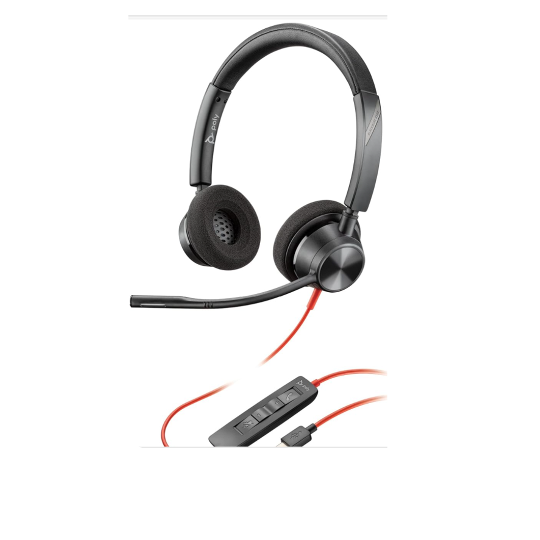 Poly Blackwire 3320 Microsoft Teams Certified USB-A Headset