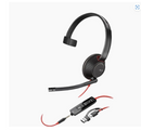 Poly Blackwire 5210 Monaural USB-C Headset +3.5mm Plug +USB-C/A Adapter (Bulk)