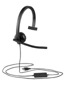LOGITECH - H570e MONO Headset - USB/A -  with Leatherette Pad (UC Version)