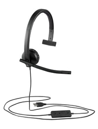 LOGITECH - H570e MONO Headset - USB/A -  with Leatherette Pad (UC Version)