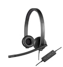LOGITECH - H570e STEREO Headset - USB/A - with Leatherette Pad (UC Version)