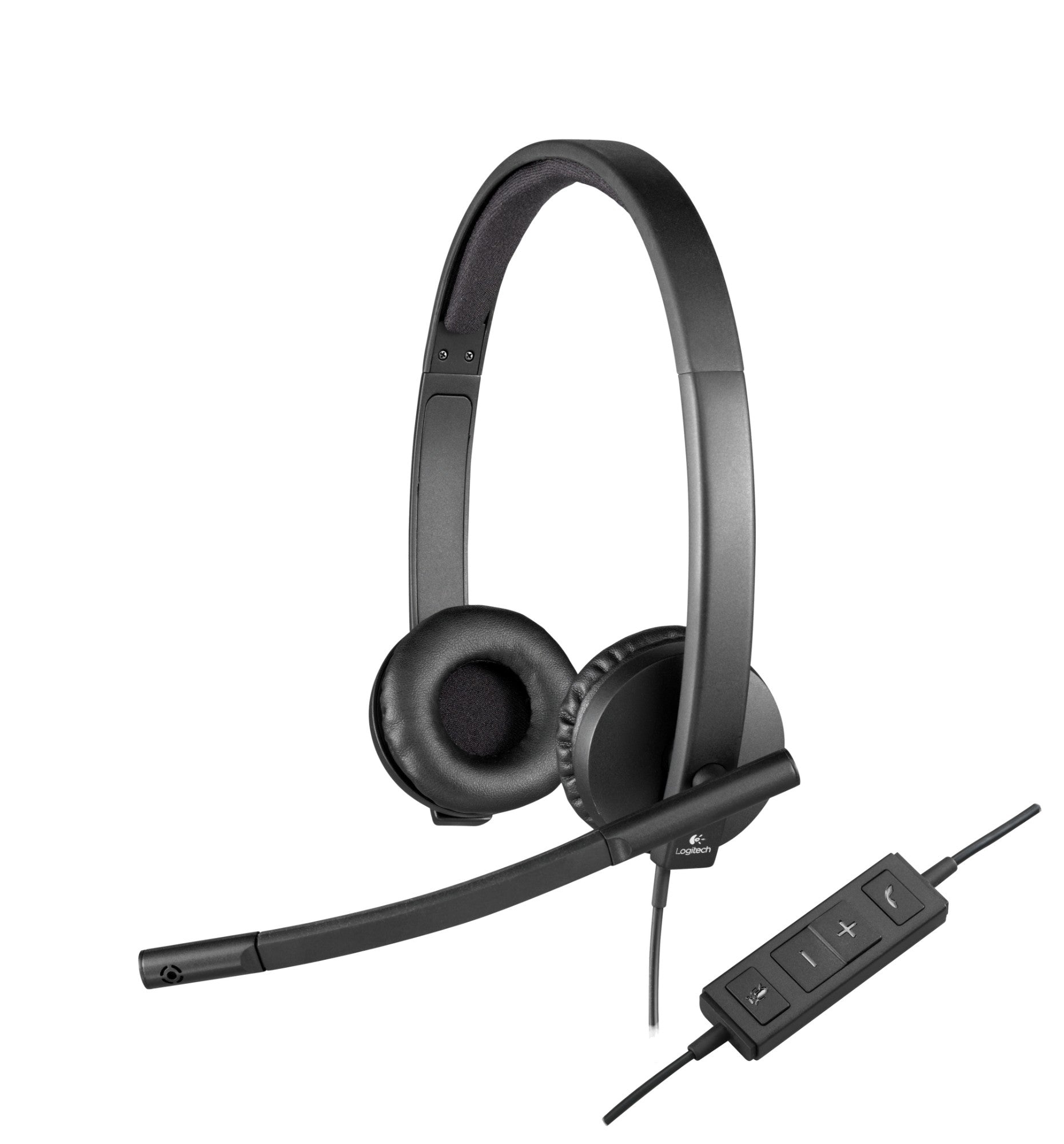 LOGITECH - H570e STEREO Headset - USB/A - with Leatherette Pad (UC Version)