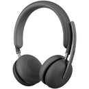 LOGITECH - Zone Wireless 2 UC Headset - Graphite Microsoft Teams - 2.4GHZ/Bluetooth No Stand