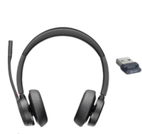 Poly VOYAGER 4320 UC - STEREO Bluetooth Headset with USB-C dongle and Charge Stand (Microsoft)