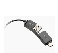Poly - DA85 MS USB-to-Headset QD Audio Processor (4 pin) (inline controls) (USB-A and USB-C)