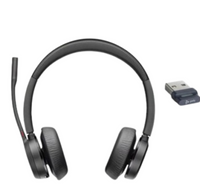 Poly Voyager 4320 UC Stereo USB-A Headset +BT700 USB-A Adapter +Charging Stand