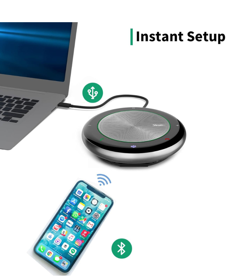 YEALINK - CP900 with Dongle Teams USB-A, Wireless Bluetooth Speaker, including BT Dongle-Teams