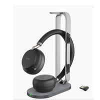 YEALINK - BH76 with Charging Stand Teams Black USB-A, Wireless Bluetooth, Dual, On the ear wearing Style, ANC, USB-A Dongle Included-Teams