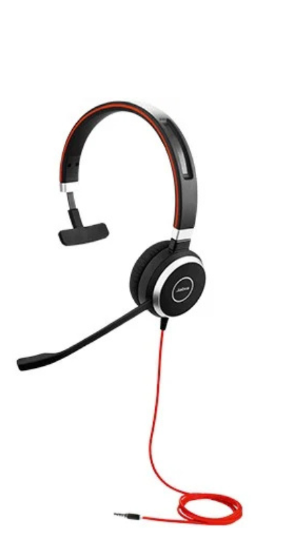 MONO headset ONLY for Jabra EVOLVE 40 UC with 3.5mm Jack (without USB Controller), headband, discret boomarm
