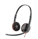 Poly Blackwire 3220 Stereo USB-C Headset +USB-C/A Adapter (Bulk)