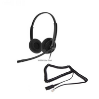 YEALINK - UH34 SE Dual Teams USB-A, Corded USB with mute, call and volume control on the cord, On the ear wearing style, Including 3.5mm-USB, Leather ear cushions-Teams