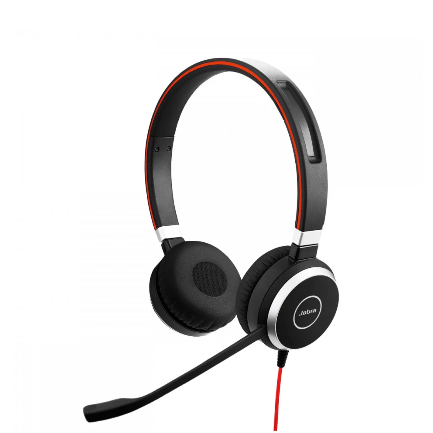 Duo headset ONLY for Jabra EVOLVE 40 UC with 3.5mm Jack  (without USB Controller), headband, discret boomarm
