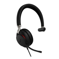 YEALINK - UH38 Mono Teams USB-A, Corded USB or Bluetooth headset/Excluding Battery, On the ear wearing style,  Leather ear cushions-Teams