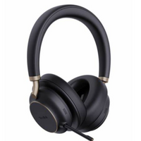 YEALINK - BH76 Plus Teams Black USB-C/A, Wireless Bluetooth, Dual, On/Over the ear wearing style optional , ANC, USB C to A Dongle Included-Teams