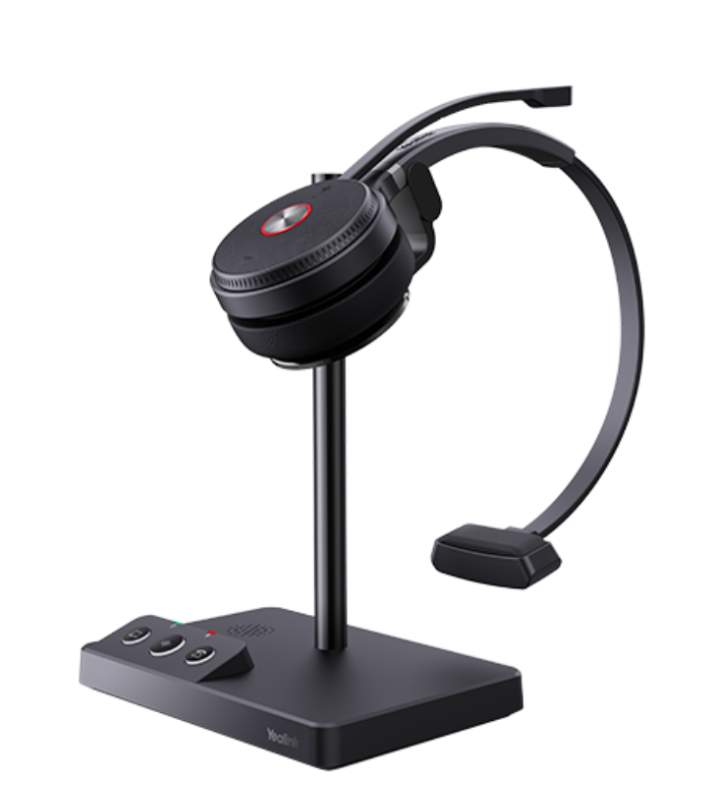 YEALINK - WH66 Mono Teams USB-A, Wireless DECT and Bluetooth-PC/IP/Mobile Phone, Touch Screen, On the ear wearing style-Teams