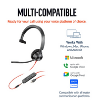 Poly Blackwire 3310 USB-C Headset