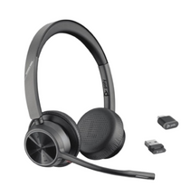 Poly Voyager 4320 UC Stereo USB-A Headset +BT700 USB-A Adapter +Charging Stand