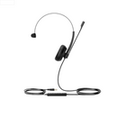 YEALINK - UH34 Mono Teams USB-A, Corded USB with mute, call and volume control on the cord, On the ear wearing style, Leather ear cushions-Teams