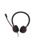 Duo headset ONLY for Jabra EVOLVE 40 UC with 3.5mm Jack  (without USB Controller), headband, discret boomarm