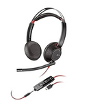 Poly Blackwire 5220 Stereo USB-C Headset +3.5mm Plug +USB-C/A Adapter (Bulk)
