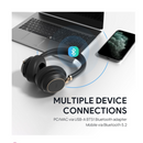 YEALINK - BH76 Teams Black USB-C, Wireless Bluetooth, Dual, On the ear wearing style, ANC, USB-C Dongle Included-Teams