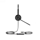 YEALINK - UH34 Dual Teams USB-A, Corded USB with mute, call and volume control on the cord, On the ear wearing style, Leather ear cushions-Teams