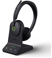 YEALINK - WH68 STEREO Wireless Headset - DECT and BLUETOOTH - ANC - including base (Microsoft)