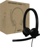 LOGITECH - H570e Stereo Headset - BLACK USB-C (Microsoft Teams)