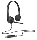 LOGITECH - H340 STEREO USB Headset Computer