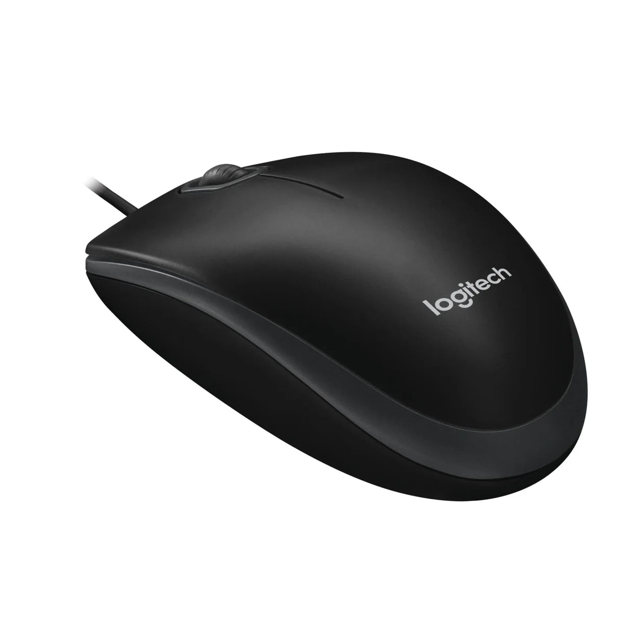 LOGITECH - B100 Optical USB Mouse - Black Grey - USB