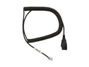 Axtel QD/RJ - coiled, 0,5 – 2m, standard