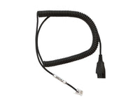 Axtel QD/RJ - coiled, 0,5 – 2m, standard