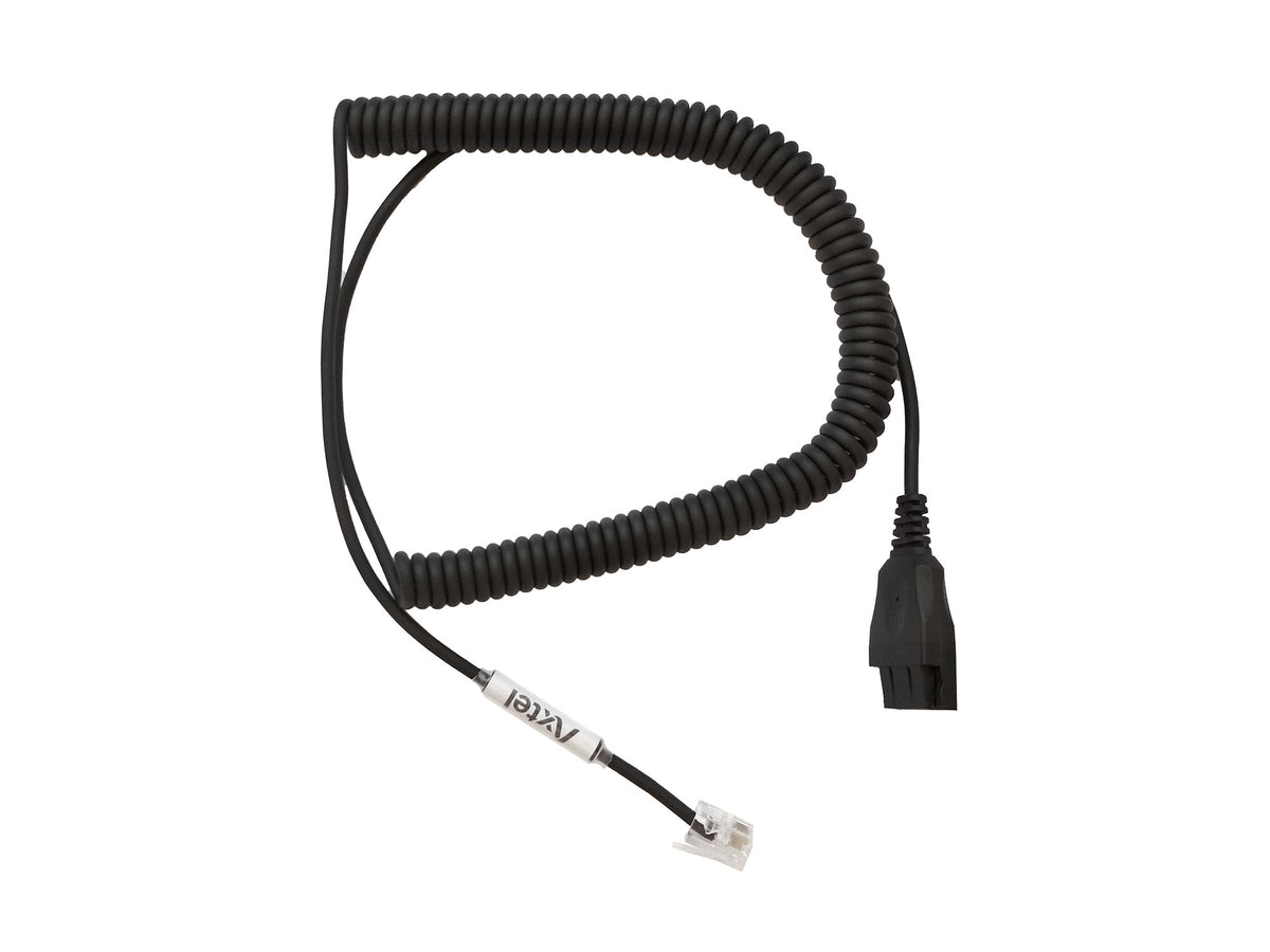 Axtel QD/RJ - coiled, 0,5 – 2m, standard