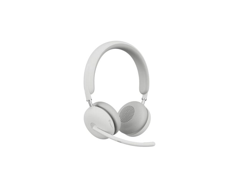 LOGITECH - Zone Wireless 2 UC - Headset Off White,Microsoft Teams - 2.4GHZ/Bluetooth No Stand