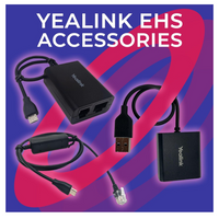 Yealink EHS40 Headset Adapter – Electronic Hook Switch (EHS) for Wireless Headsets