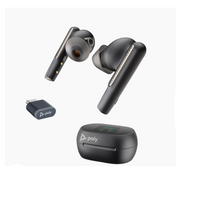 Poly Voyager Free 60 Earbuds Black + BT700 USB-C Adapter + Basic Charge Case (Microsoft Version)
