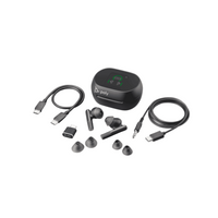 Poly Voyager Free 60 Earbuds Black + BT700 USB-C Adapter + Touchscreen Charge Case (Microsoft Version)