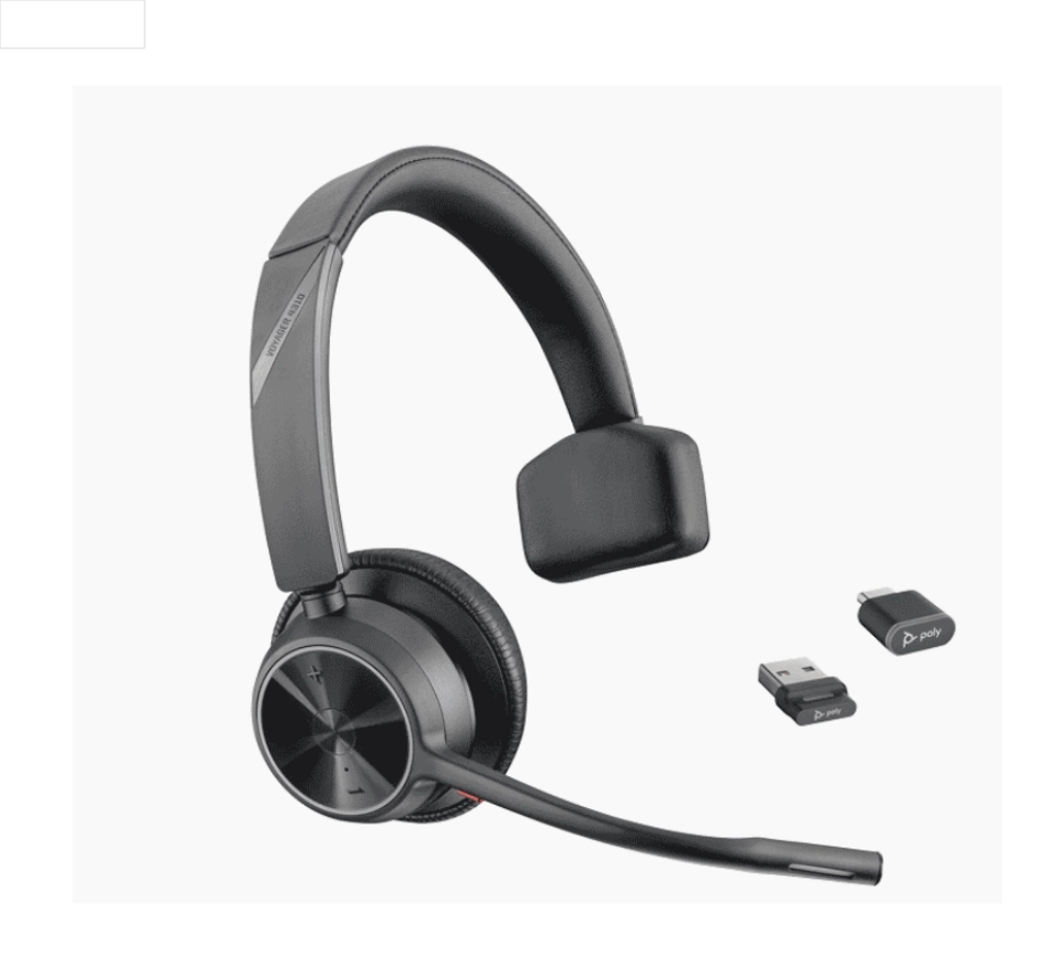 Poly Voyager 4310 USB-C Headset +BT700 dongle +Charging Stand