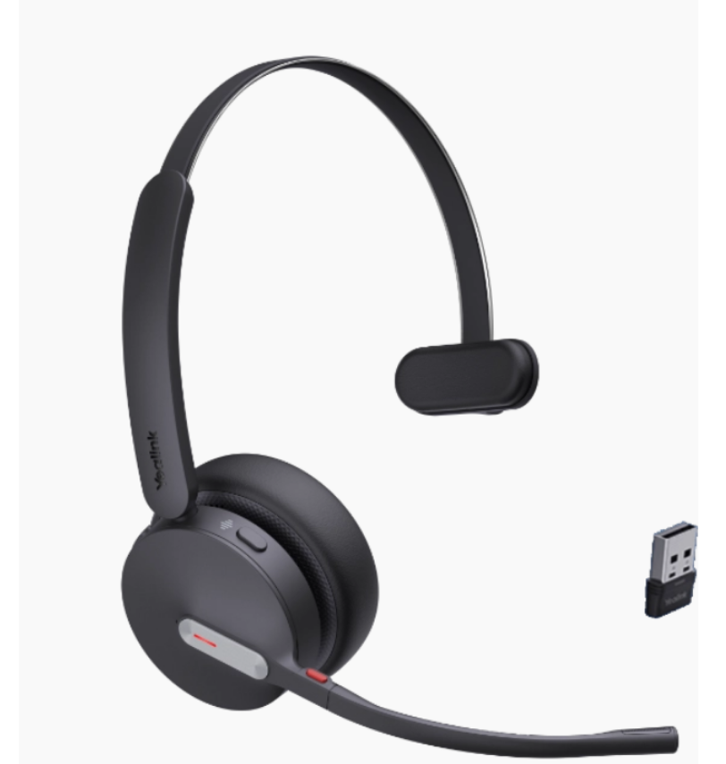 YEALINK - BH70 Mono UC USB-A, Wireless Bluetooth, On the ear wearing style, USB-A Dongle Included- UC