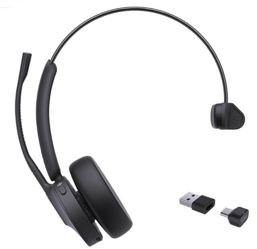 YEALINK - BH70 Mono Teams USB-C, Wireless Bluetooth, On the ear wearing style, USB-C Dongle Included- Teams