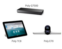 Poly G7500 Video Conferencing System with Studio E70 and TC10 Controller Kit